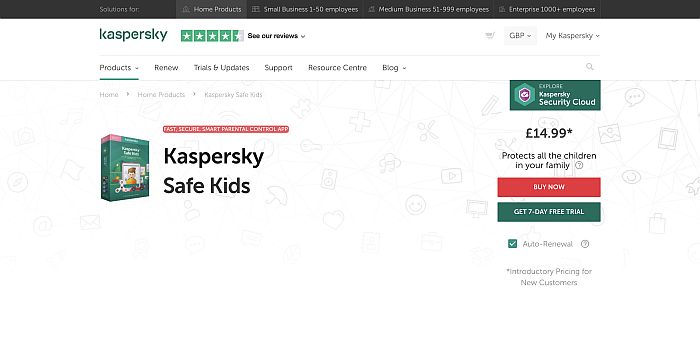 Melhores alternativas gratuitas do mSpy - Kaspersky Safe Kids