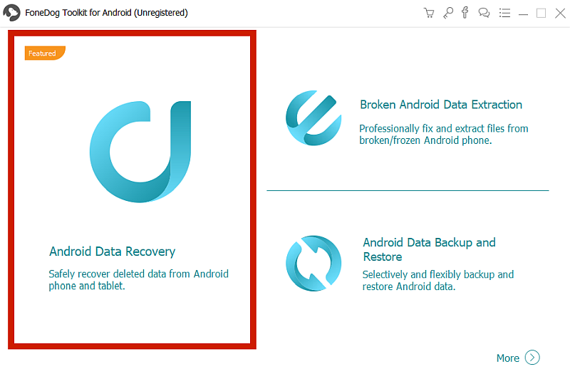 FoneDog Toolkit Dashboard