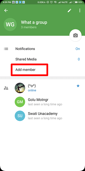 Cómo obtener un enlace de grupo de Telegram para compartir
