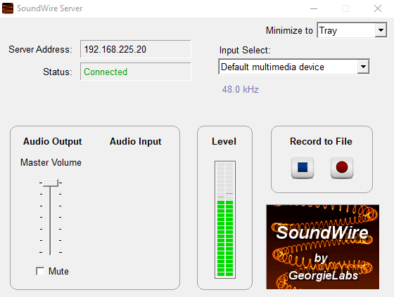 3 - maak van uw telefoon een luidspreker voor uw pc - SoundWire-app Android