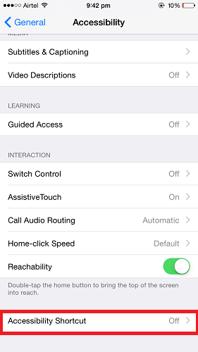 Ενεργοποιήστε/απενεργοποιήστε το Assistive Touch στο iPhone