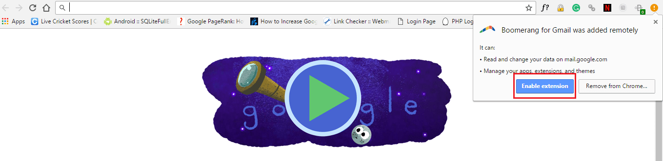 스마트폰에서 원격으로 Chrome 확장 프로그램 추가
