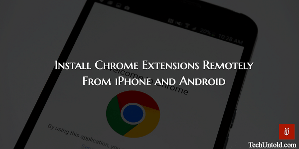 Adicionar extensões ao Chrome Desktop a partir do aplicativo Chrome