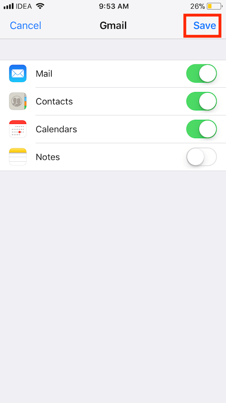 Adicionar contas do Mail no iOS 11 no iPhone ou iPad