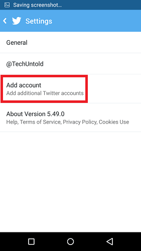 Voeg meerdere Twitter-accounts toe in de Android-app