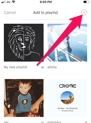 készítsen lejátszási listát a SoundCloud alkalmazásban
