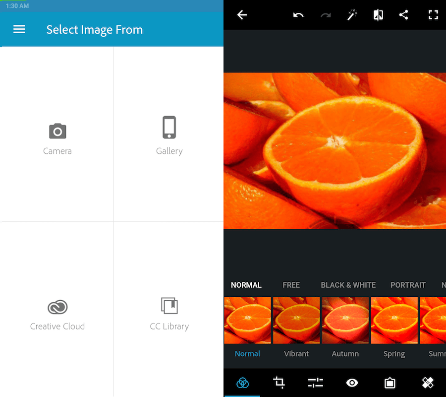 Opret gratis logoer - Adobe Photoshop Express app
