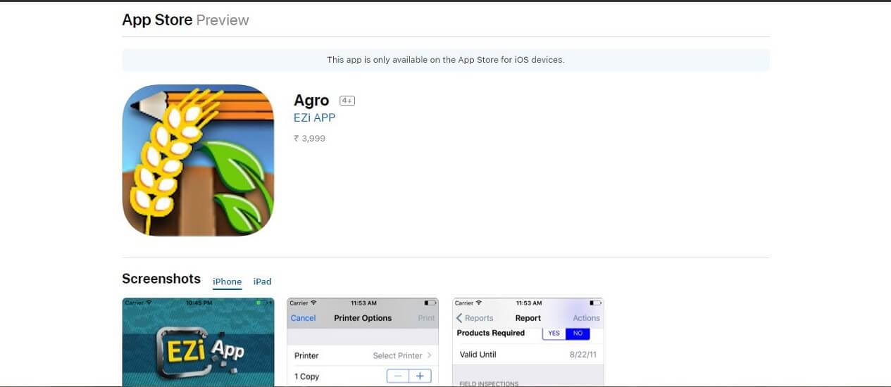 Agro -duurste apps voor iPhone