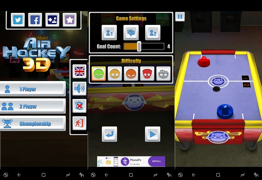 Air Hockey 3D - bästa air hockey spel app för nedladdning