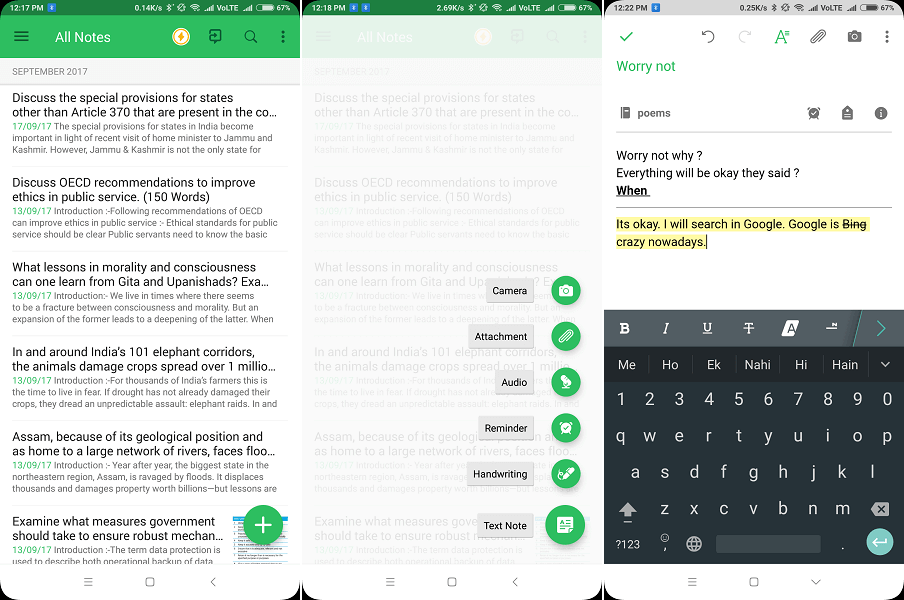 写书的应用程序 - Evernote - 保持井井有条