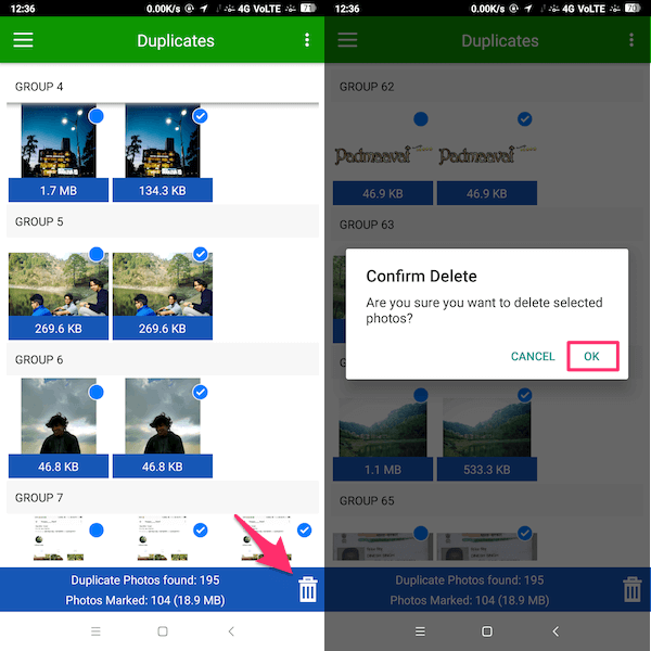 Приложение для удаления дубликатов фотографий на Android
