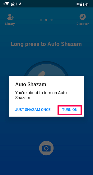 aktivera Auto Shazam
