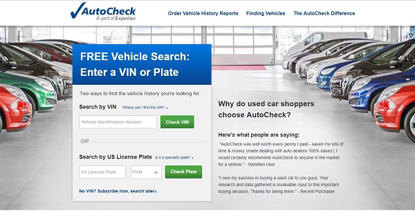 Site Web AutoCheck