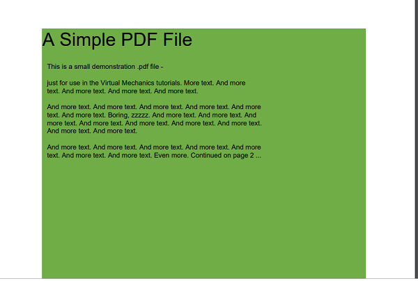 Sfondo modificato in PDF