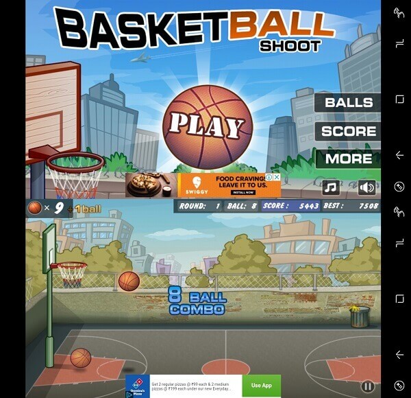 Basketball schießen