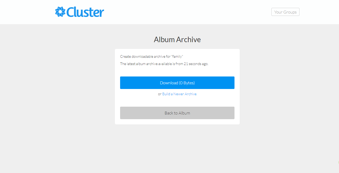 أفضل بديل لصور Google - Cluster