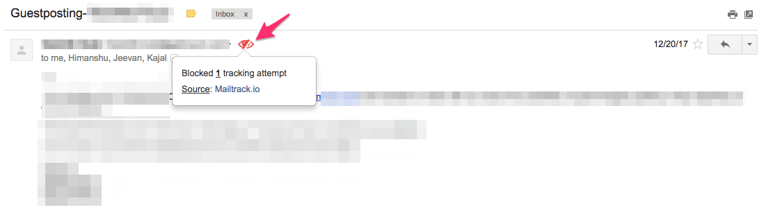 Blokuj śledzenie poczty e-mail w Gmailu