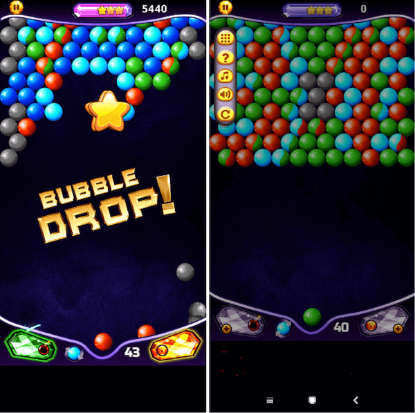 Características de la aplicación Bubble Shooter Classic