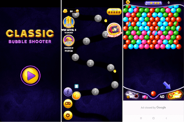 Juego clásico Bubble Shooter para Android