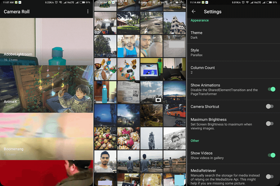 카메라 롤 - 최고의 사진 갤러리 앱