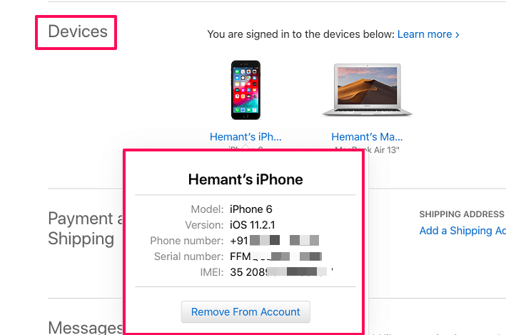 Ελέγξτε τον αριθμό IMEI χωρίς τηλέφωνο - iPhone