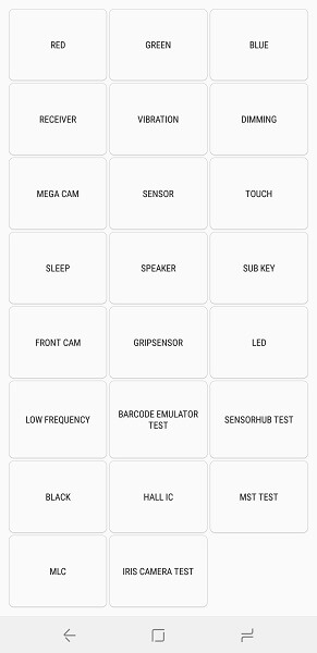 スマートフォンのセンサーとハードウェアを確認する-サムスンの診断ツール