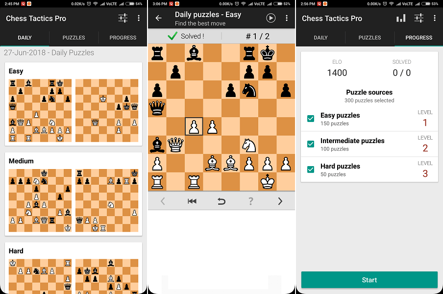 Chess Tactics Pro (palapelit) - paras shakin oppimissovellus