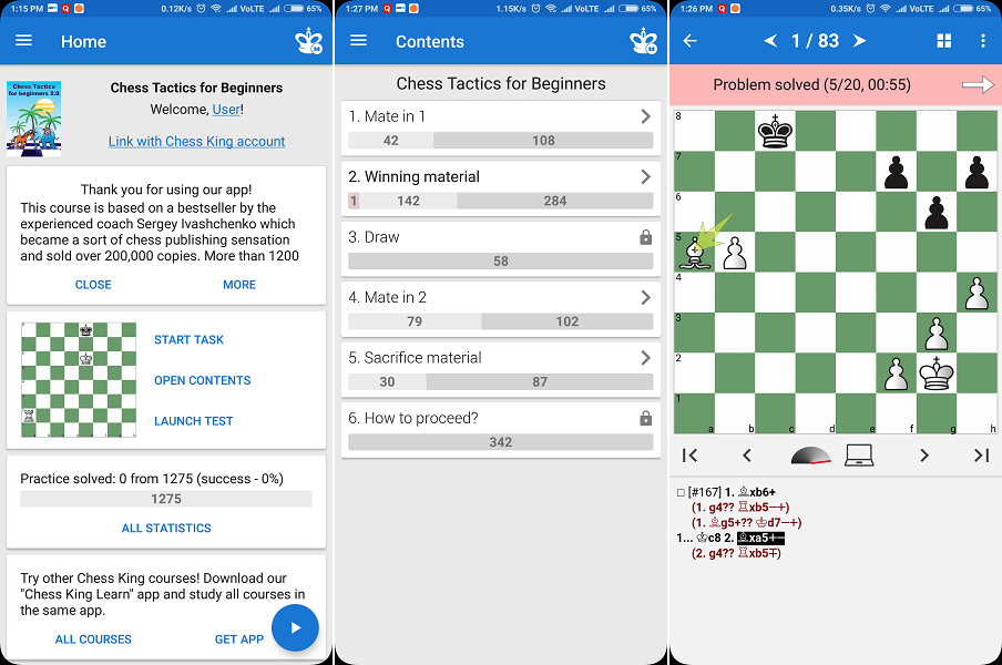 Shakkitaktiikka aloittelijoille - Paras shakkisovellus Androidille ja iPhonelle