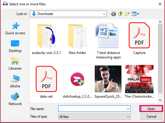 اختر ملفًا صوتيًا