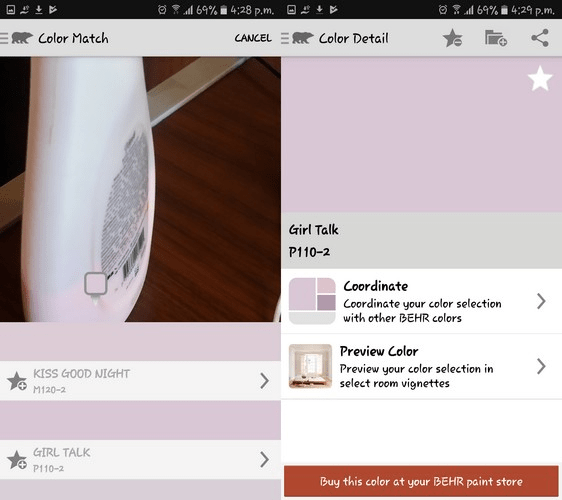 ColorSmart Color Identifier-app voor Android en iPhone