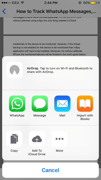 Konverter bilder til PDF på iPhone