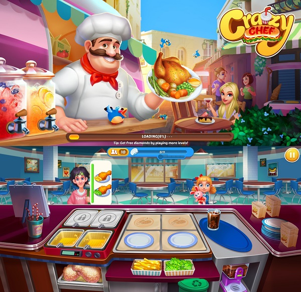 Crazy Chef - En iyi yemek pişirme oyunları