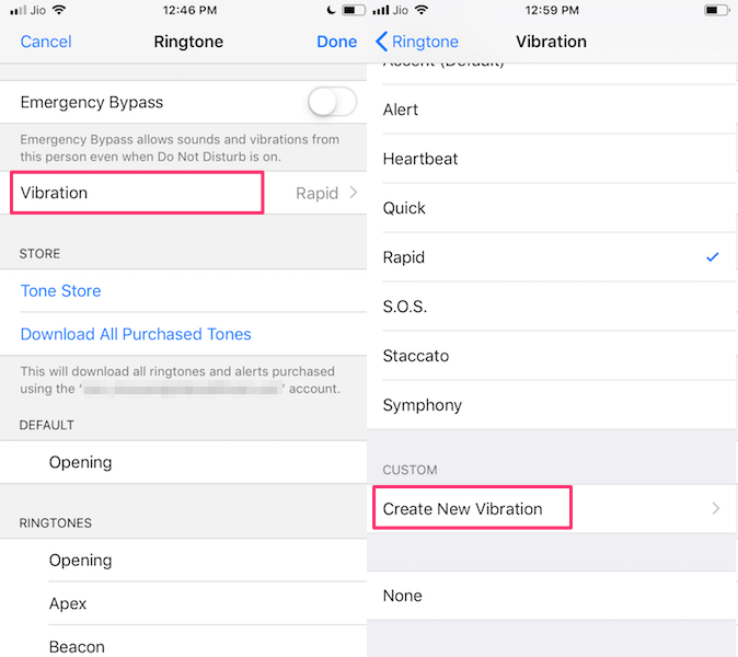 Erstellen Sie benutzerdefinierte Vibrationen auf dem iPhone