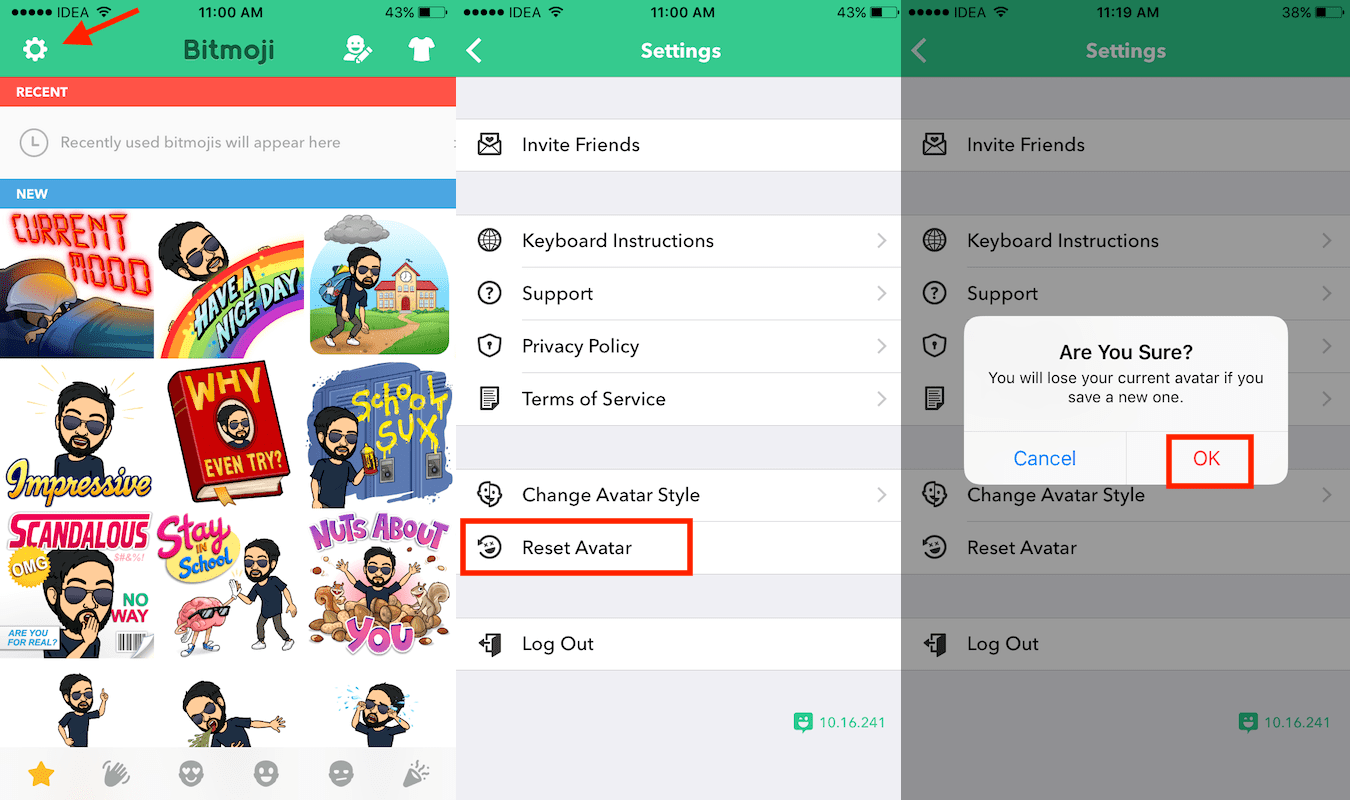 Eliminar Bitmoji de Snapcode