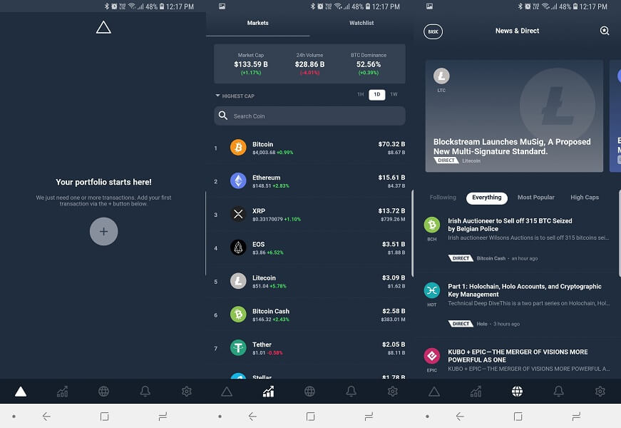 Delta – sledování portfolia bitcoinů a kryptoměn