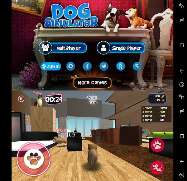 Dog Simulator - Parhaat virtuaaliset lemmikkisovellukset iPhonelle