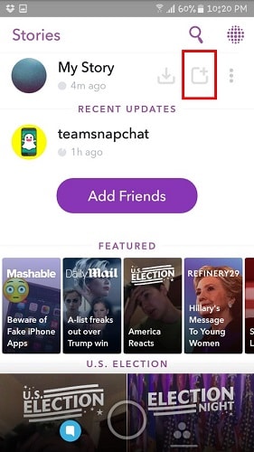 hur man gör en snapchat-berättelse med flera bilder