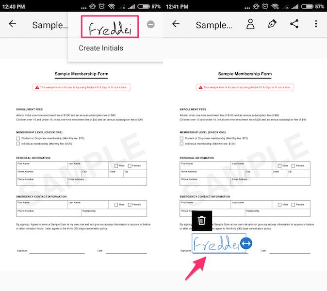 Ηλεκτρονική υπογραφή PDF Android iPhone