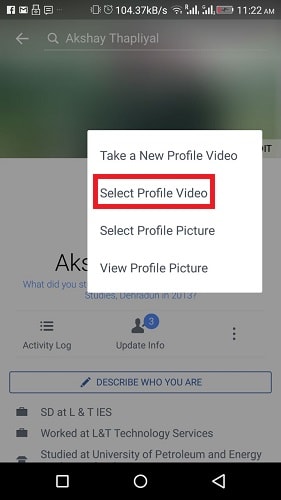 facebook κινούμενη εικόνα προφίλ gif android