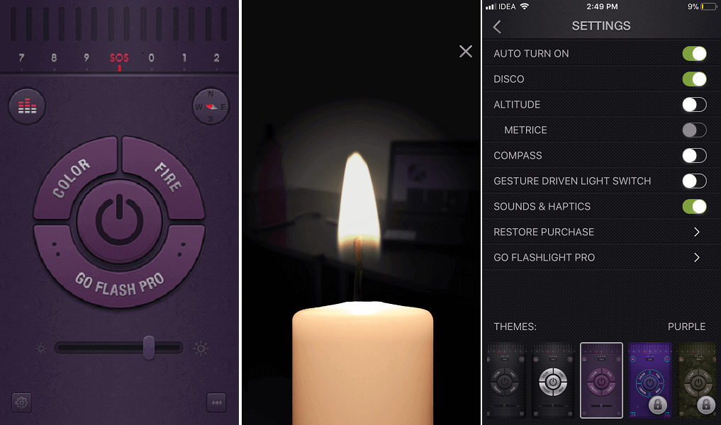 Zaklamp-app voor iPhone, iPod en iPad