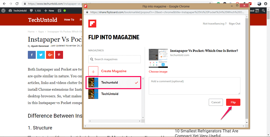 Tegye közzé webhelye tartalmát a Flipboardon