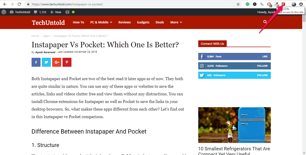 Flipboard Chrome-bővítmény – tartalom hozzáadása a Flipboardhoz