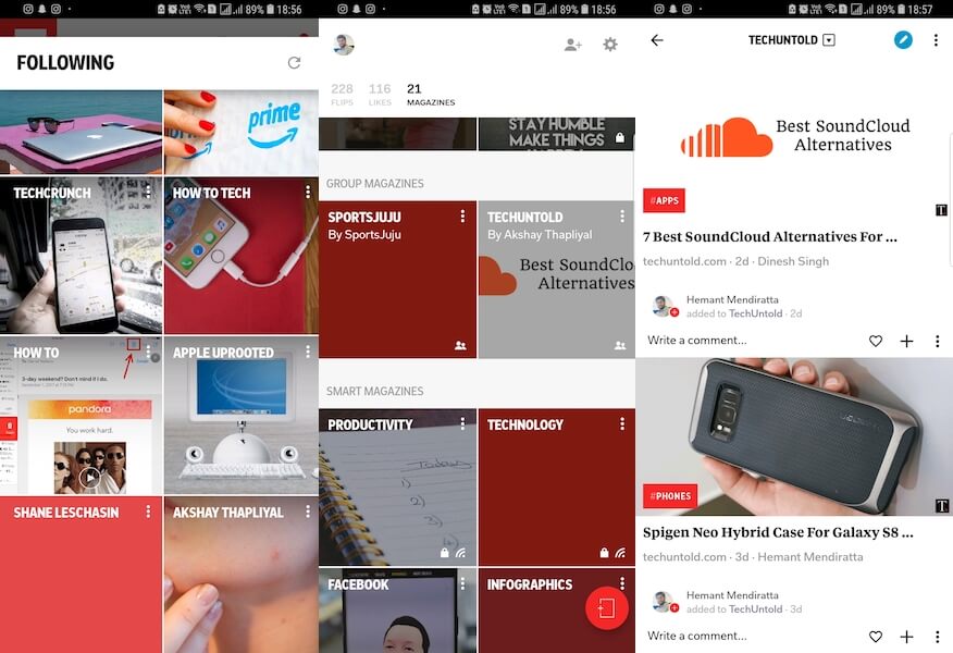 Flipboard - app til teknologinyheder
