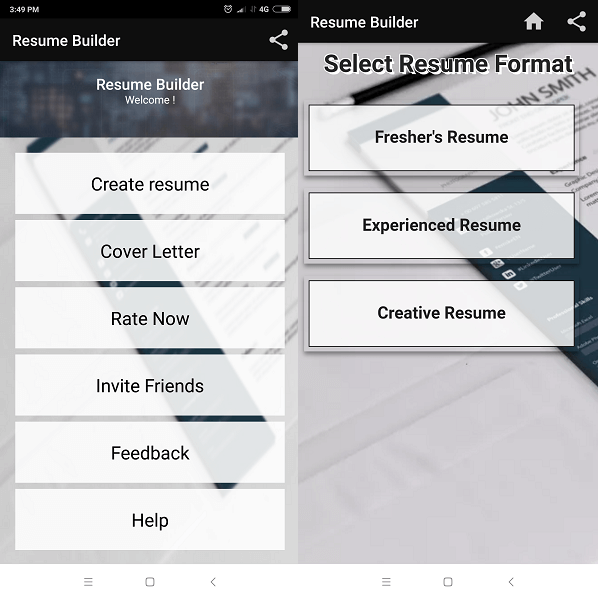 Generatore di curriculum gratuito: la migliore app per la creazione di curriculum per Android