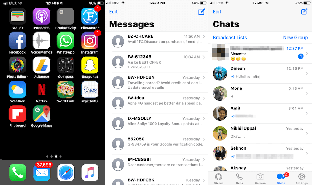 Få fed tekst på iOS-enhed