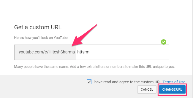 Få tilpasset YouTube-URL til din kanal