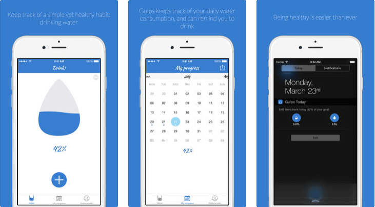 Gulps - Best Water Tracking app iPhone