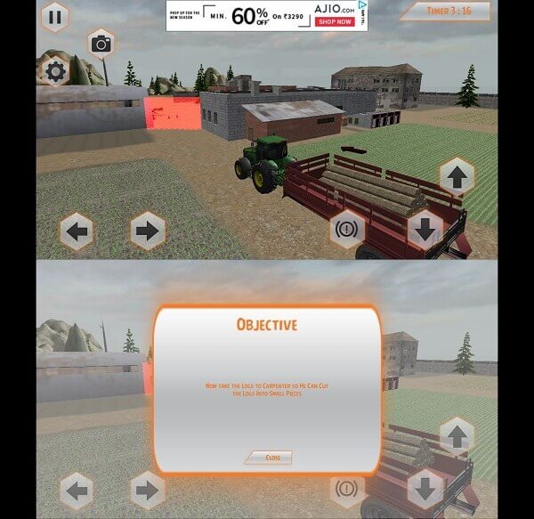Heavy Tractor Trolley Driver Simulator Game