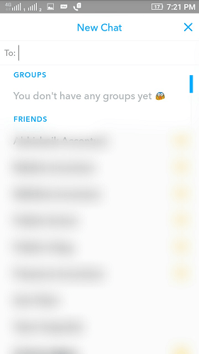 Jak stworzyć grupę Snapchat