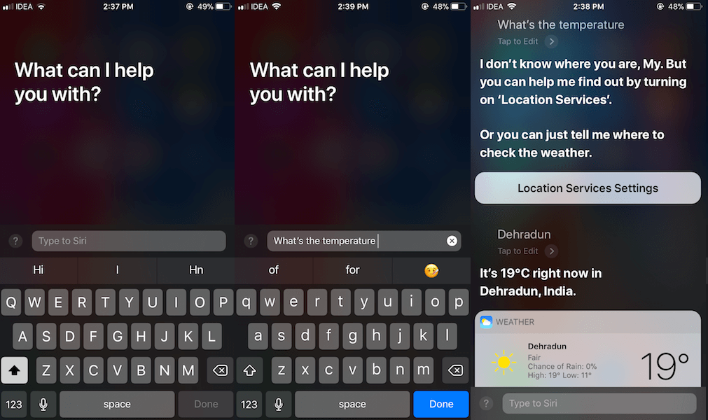 So verwenden Sie Type to Siri auf dem iPhone